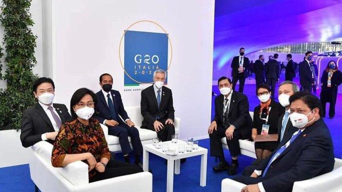 Presiden RI Joko Widodo didampingi sejumlah Menteri Kabinet Indonesia Maju, termasuk Menteri Koordinator Bidang Perekonomian Airlangga Hartarto, menghadiri rangkaian acara High Level Segment KTT COP26 di Glasgow-Skotlandia, pada 1-2 November 2021.
