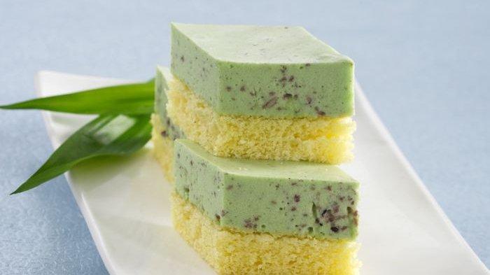 Resep cake puding santan lapis tape