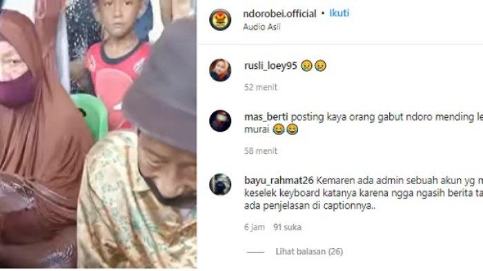 Video Orang Tua terlantar dan dikerumuni warga viral di media sosial.