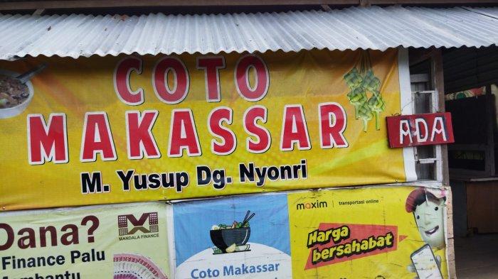 Warung Coto Makasar M Yusup Dg Nyonri di Jl Bantilan, Kecamatan Palu Barat, Kota Palu Sulawesi Tengah,
