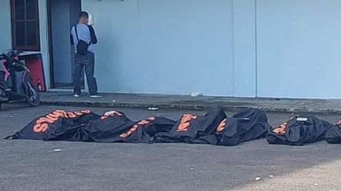 17 korban bentrok Sorong terbakar sudah di evakuasi ke RSUD (Maichel KOMPAS.com)