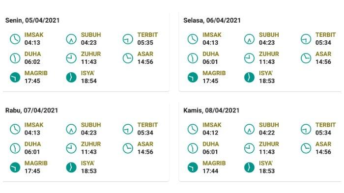 Jadwal salat, buka puasa, dan imsak untuk Jayapura 5-8 April 2021