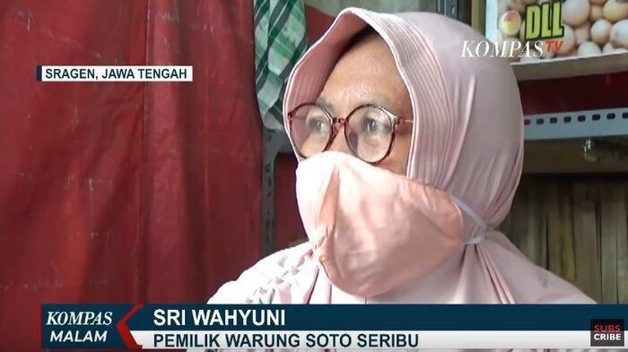 Pemilik warung soto harga seribu di Sragen bernama Sri Wahyuni.
