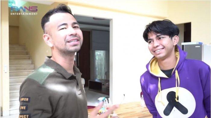 Raffi Ahmad dan Dimas 'Ahmad' dalam tayangan di kanal YouTube Rans Entertainment, Selasa (3/11/2020). Raffi Ahmad bertemu dengan Dimas yang disebut mirip dengannya.