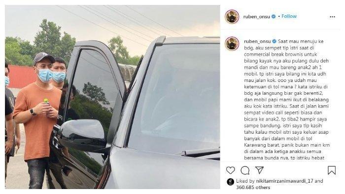 Ruben Onsu ceritakan insiden yang menimpa Sarwendah dan ketiga anaknya, sabtu (28/11/2020).