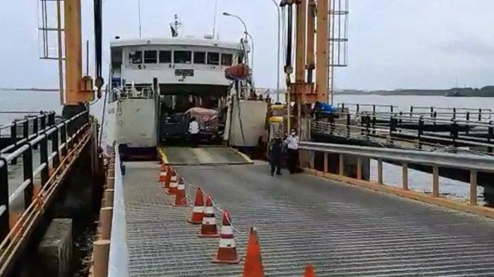 Suasana Dermaga Roro dan pelabuhan Bandar Sri Junjungan Dumai, yang nantinya akan menjadi pelabuhan RoRo Dumai- Malaka, Senin (5/4/2021).