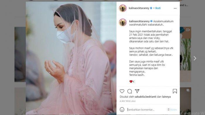 Kalina batal nikah dengan Vicky