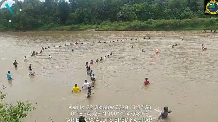 Seorang warga Desa Gunung Bungsu Kecamatan XIII Koto Kampar tenggelam di Sungai Kampar.