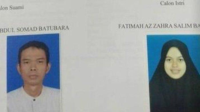 Potret Ustad Abdul Somad dan calon istrinya, Fatimah