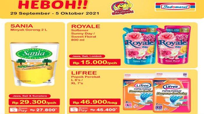Promo Heboh Indomaret 29 September hingga 5 Oktober 2021.