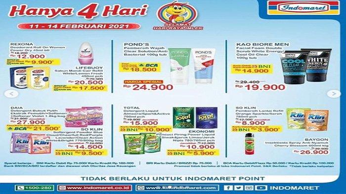 Promo Indomaret Hari INi berlaku 11 hingga 14 Februari mendatang.
