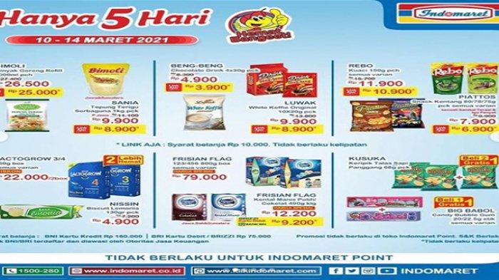Promo Indomaret hari ini, harga minyak goreng Bimoli murah.