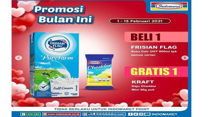 Promo Indomaret khusus susu UHT Frisian Flag.