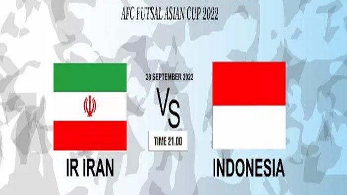 Bendera Iran dan Indonesia. Laga perdana fase grup AFC Asian Cup Grup C mempertemukan kedua negara