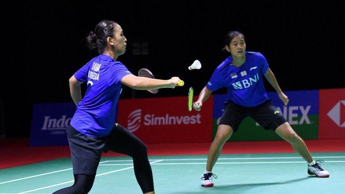 Perjuangan Ganda Putri Indonesia , Febriana/Amalia di ajang kompetisi Badminton dunia beberapa waktu lalu. Ana/Tiwi akan kembali turun di Australian Open 2022