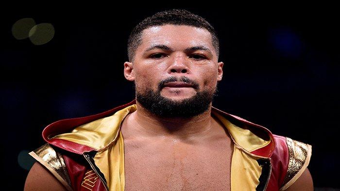 Joe Joyce sebelum pertarungannya dengan Joe Hanks selama pertarungan Kelas Berat Kontinental WBA di Staples Center pada 1 Desember 2018 di Los Angeles, California.