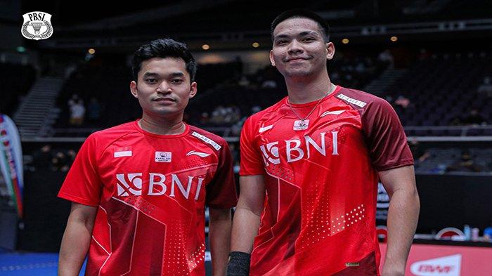Pasangan Leo Rolly Carnando/Daniel Marthin saat berlaga di Singapore Open 2022. Duet Leo Rolly Carnando/Daniel Marthin berpeluang jadi juara