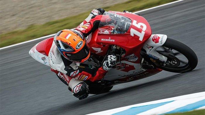 Pebalap binaan Astra Honda Motor (AHM), Veda Ega Pratama mengaspal di lintasan balap Idemitsu Asia Talent Cup (IATC) setelah cidera dengan performa yang impresif.