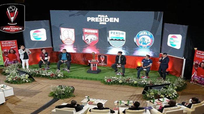Suasana saat pembukaan Piala Presiden 2022. Piala Presiden 2022 kini memasuki babak perempat final