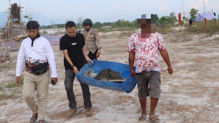 Polda Kalbar amankan satu orang terduga beserta barang bukti di hari pertama Operasi PETI Kapuas 2021, Jumat 8 Oktober 2021.