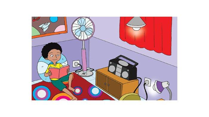 Amatilah gambar kamar Edo di berikut ini.