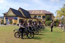 Personel Sat Samapta Polres Singkawang Laksanakan Latihan Peningkatan Kemampuan Fungsi Kepolisian
