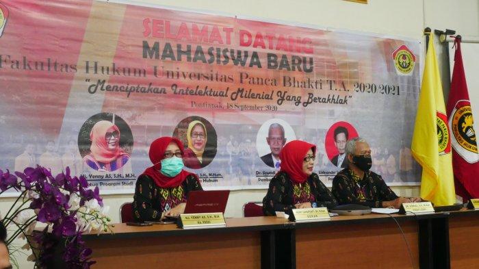 Suasana PKKMB hari Kedua yang dilakukan setiap Fakultas secara daring.