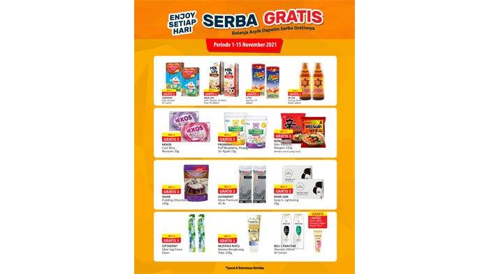 Promo Alfamart Serba Gratis Periode 1-5 November 2021.