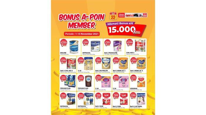 Promo Poin Member Alfamart 1 - 15 November 2021.