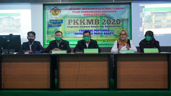 Suasana PKKMB UPB Pontianak pada hari Kedua yang dilakukan setiap Fakultas secara daring.