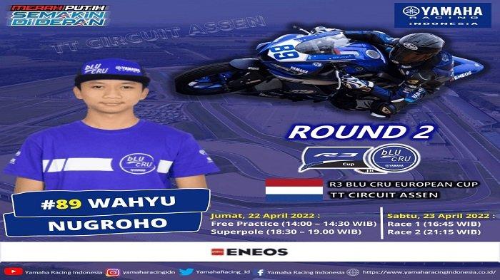 Wahyu Nugroho mengikuti R3 bLU cRU European Cup Seri 2 di Assen Belanda pada 22-23 April 2022.