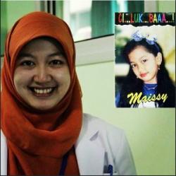 Maissy, si Artis Cilik Itu Kini telah Menjadi Dokter dan Berhijab