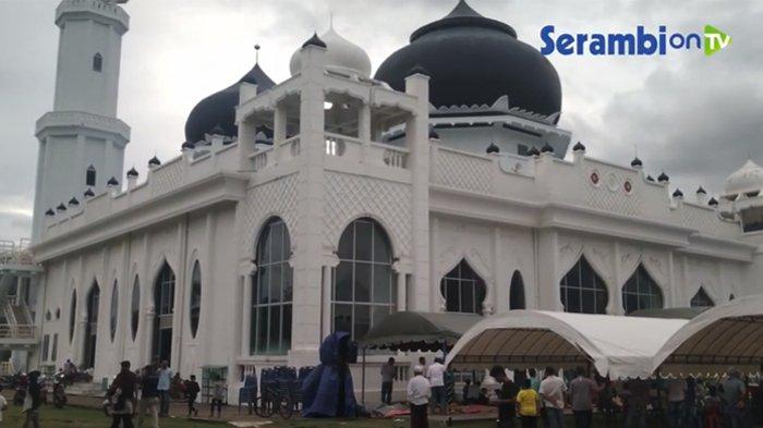Potret Masjid Rahmatullah Lampuuk Kecamatan Lhoknga kini. (Serambi On Tv)