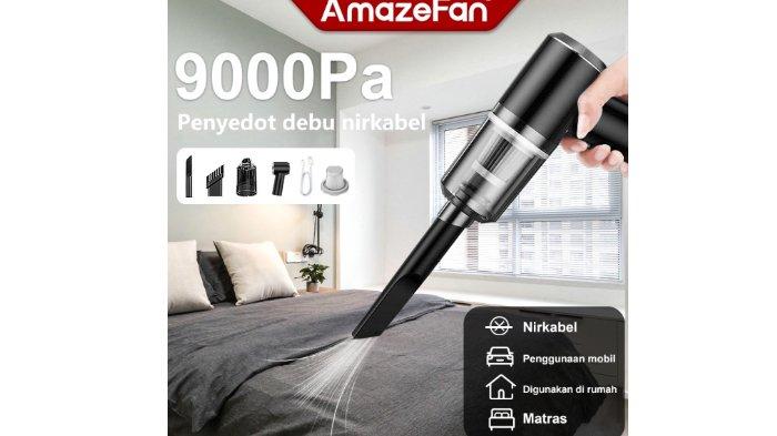AmazeFan Vakum Vacuum Cleaner Portable cocok untuk penggunaan di rumah, sofa, matras dan mobil