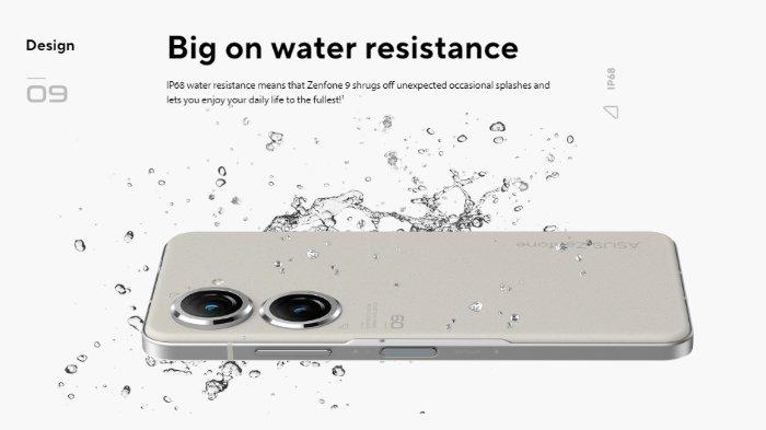 Ketahanan air ASUS Zenfone 9