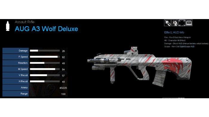 AUG A3 Wolf Deluxe sebagai senjata Assault Rifle Wolf Deluxe Series