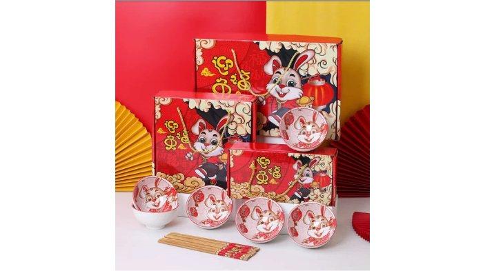 AVELINE Hampers Imlek Chinese New Year Mangkok Set paket lengkap untuk dibagikan pada kerabat