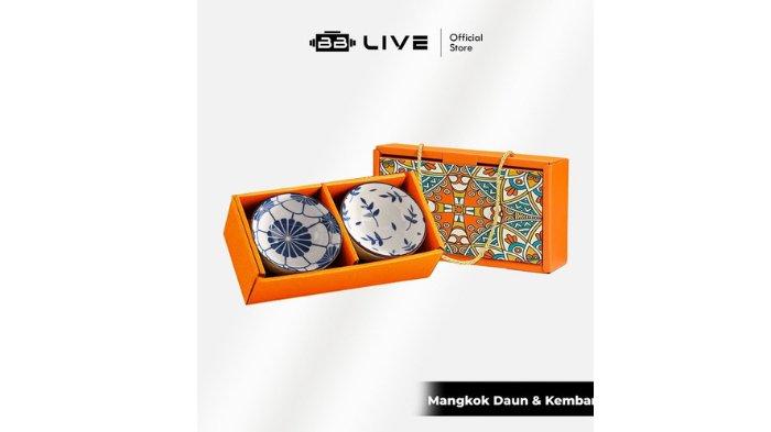 BB Live Mangkok Keramik Set Premium terbuat dari material berkualitas dan aneka motif