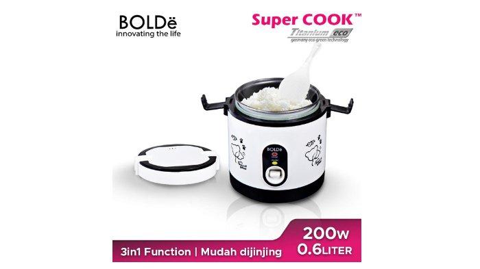BOLDe Rice Cooker Mini SUPER COOK berkapasitas 0.6 liter