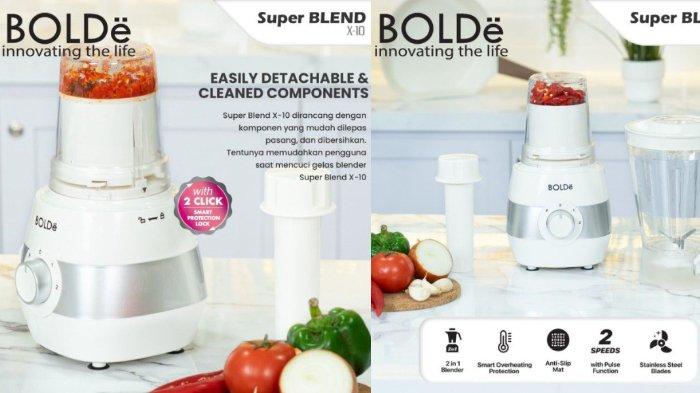 BOLDe Super Blend X-10 memudahkan pengguna baik dari segi pengoperasian, pembersihan hingga sistem keamanan yang disematkan