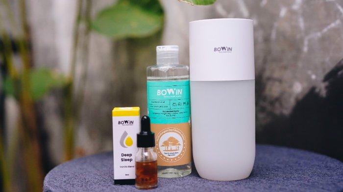 BOWIN Disinfectant Bed Spray, BOWIN OXY H20, serta BOWIN Essential Oil varian Deep Sleep adalah rangkaian produk terbaik untuk menciptakan ruangan yang lebih nyaman, rileks, harum, dan sehat secara praktis
