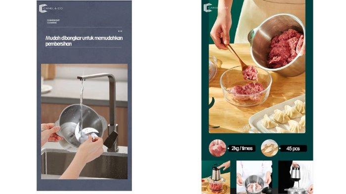 CANEL & CO Chopper Blender dirancang dengan beberapa part yang mudah dibongkar pasang sehingga praktis dibersihkan