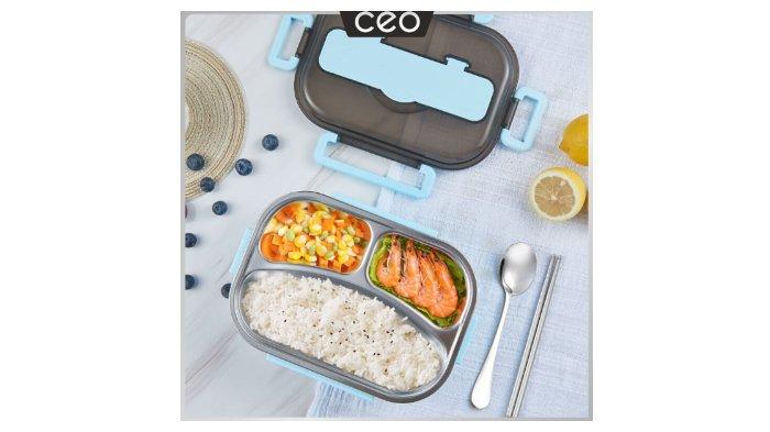 CEO Stainless Steel Lunch Box terbuat dari material stainless steel berkualitas