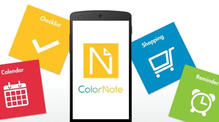 Aplikasi ColorNote untuk perangkat mobile