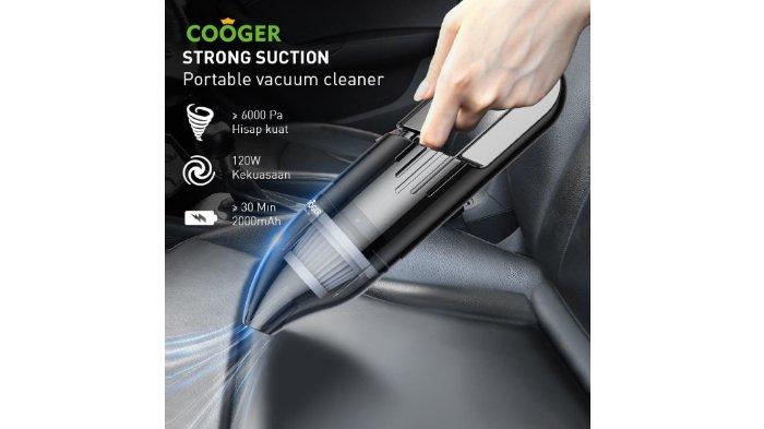 COOGER Car Vacuum Cleaner Mini Wireless Serbaguna sangat tangguh dengan daya hisap 6000Pa