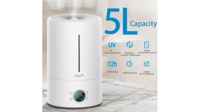 Deerma Air Humidifier F628S hadir sebagai humidifier handal yang dibekali berbagai fitur canggih termasuk sinar UV
