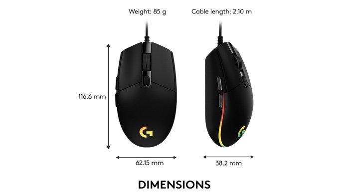 Desain logitech G102 Lightsync