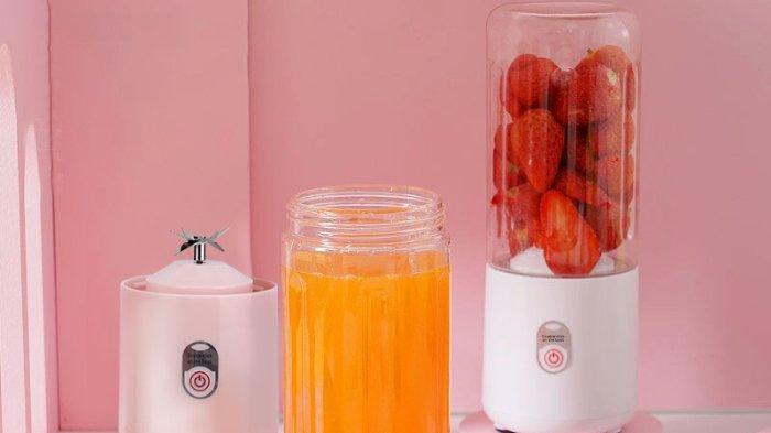 ecentio Blender Jus Portable 400ml dibekali dengan mata pisau tajam dan desain ringkas