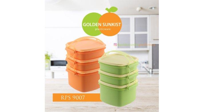 GOLDEN SUNKIST Rantang Piknik RPS-9007 hadir dengan material plastik berkualitas dan food grade