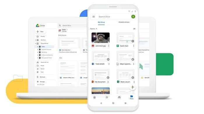 Ilustrasi layanan Google Drive
